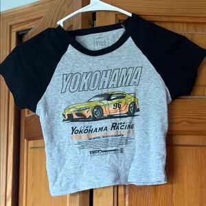 Full Tilt Black and Gray Short Sleeve Graphic Tee